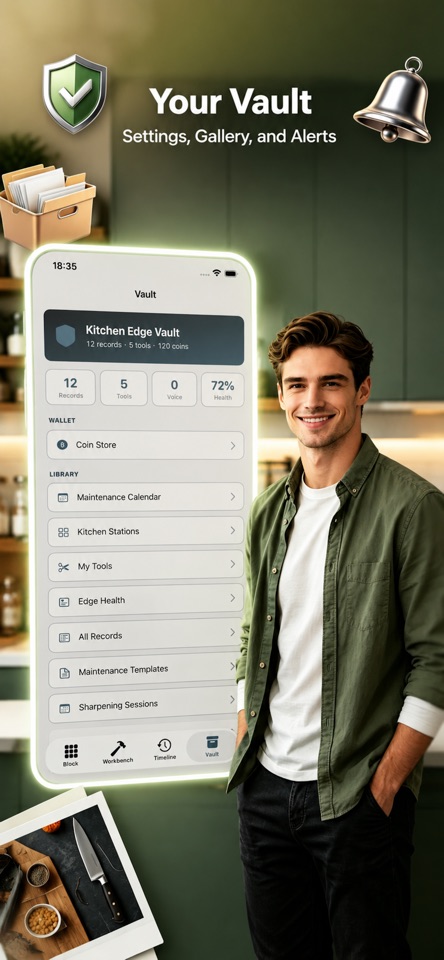 KitchenEdgeVault tools screenshot